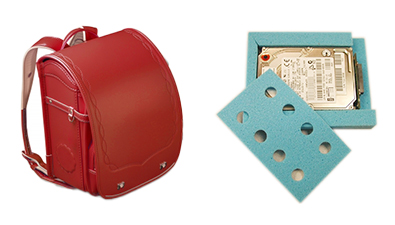 ランドセルとHDDにもメモリーフォームは使用されている