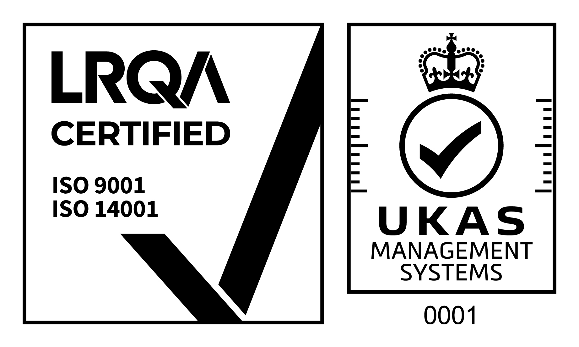 ISO9001, ISO14001:2015<br />
認証取得
