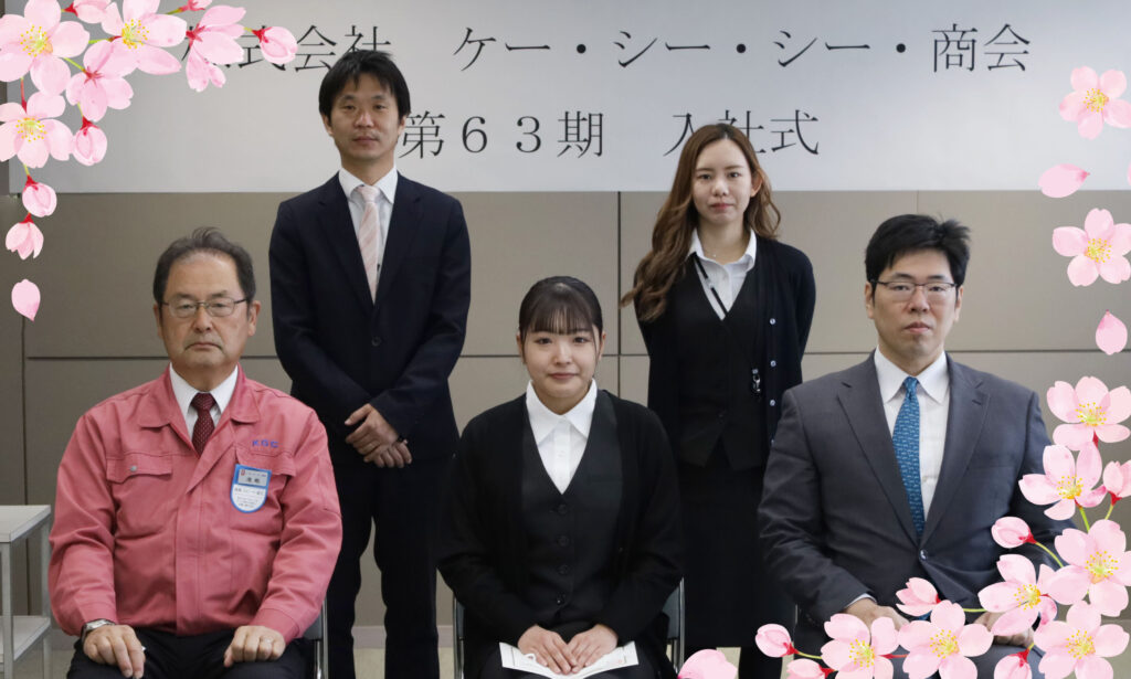 入社式-桜
