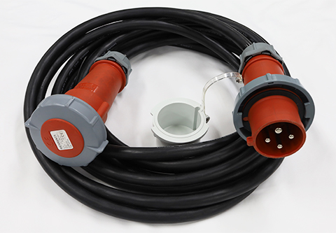 延長ケーブルキャップ付き